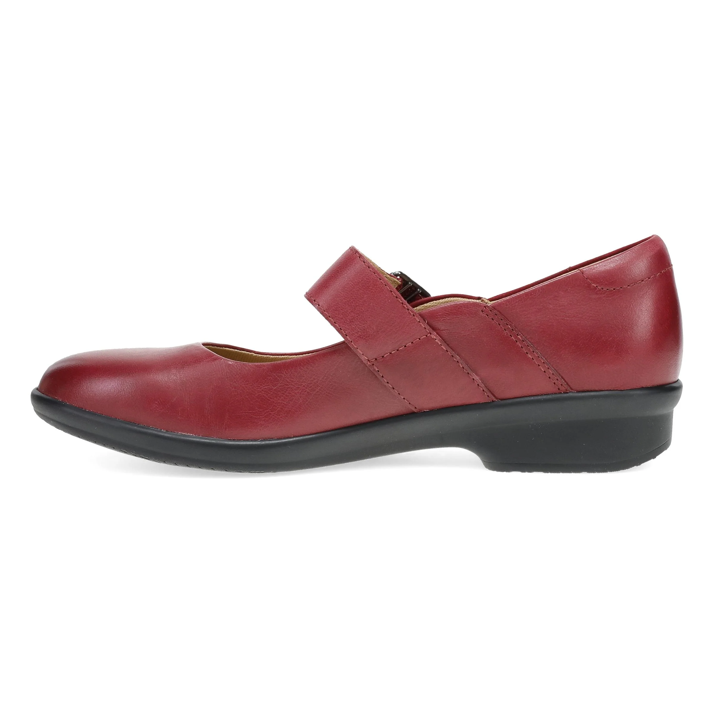 Collette Wide Red Burnished Nubuck - Image 2