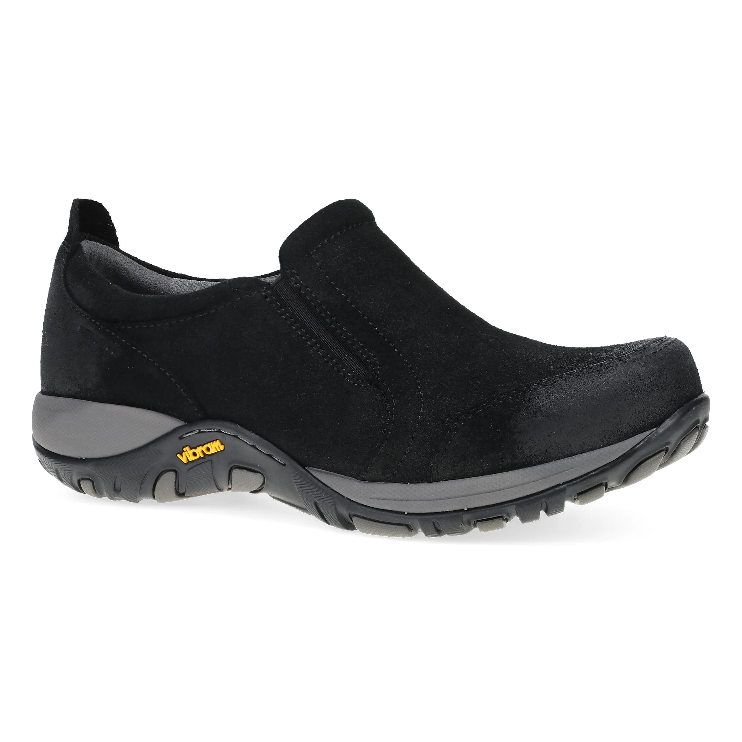 Pippy Black Waterproof Burnished Suede