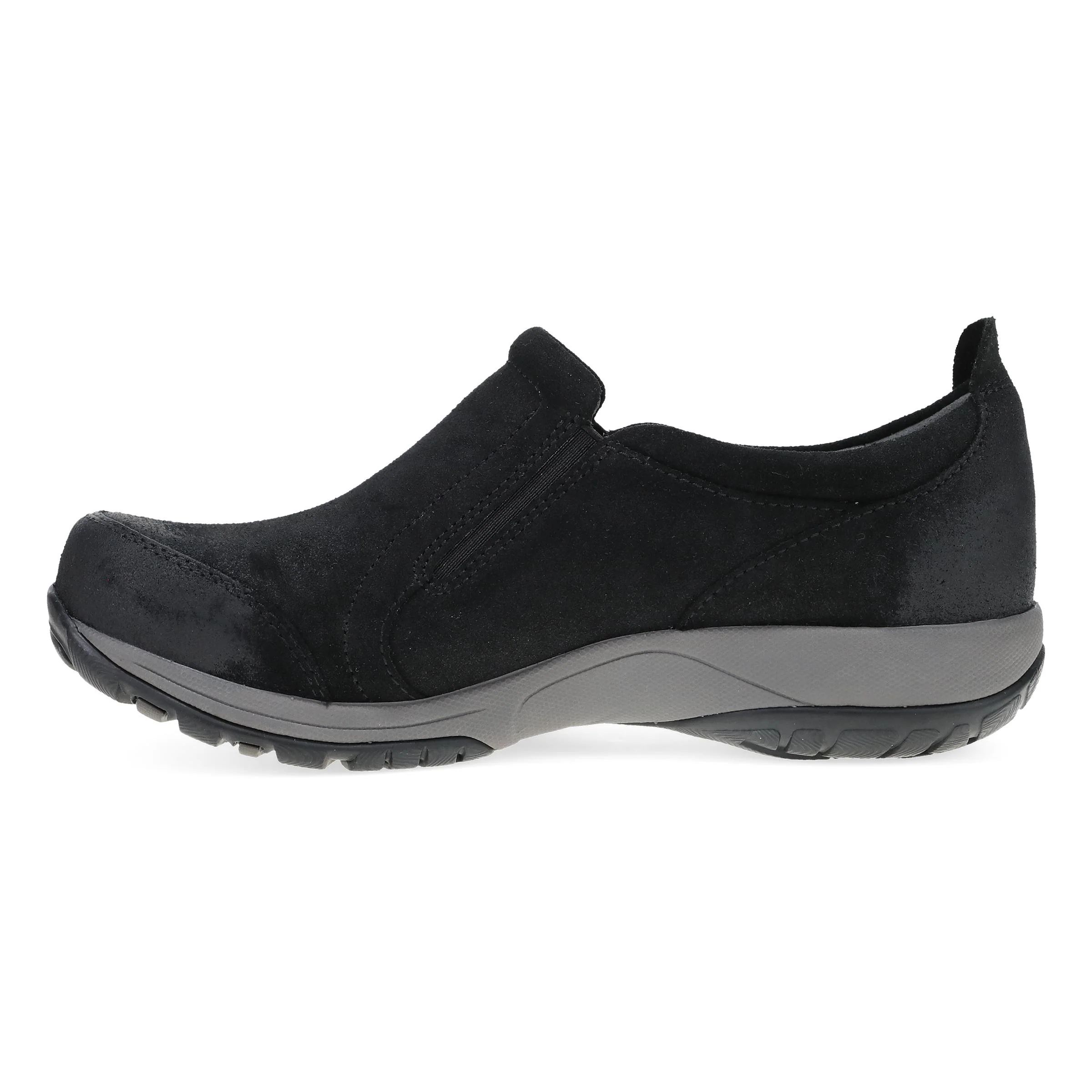 Pippy Wide Black Waterproof Burnished Suede - Image 2