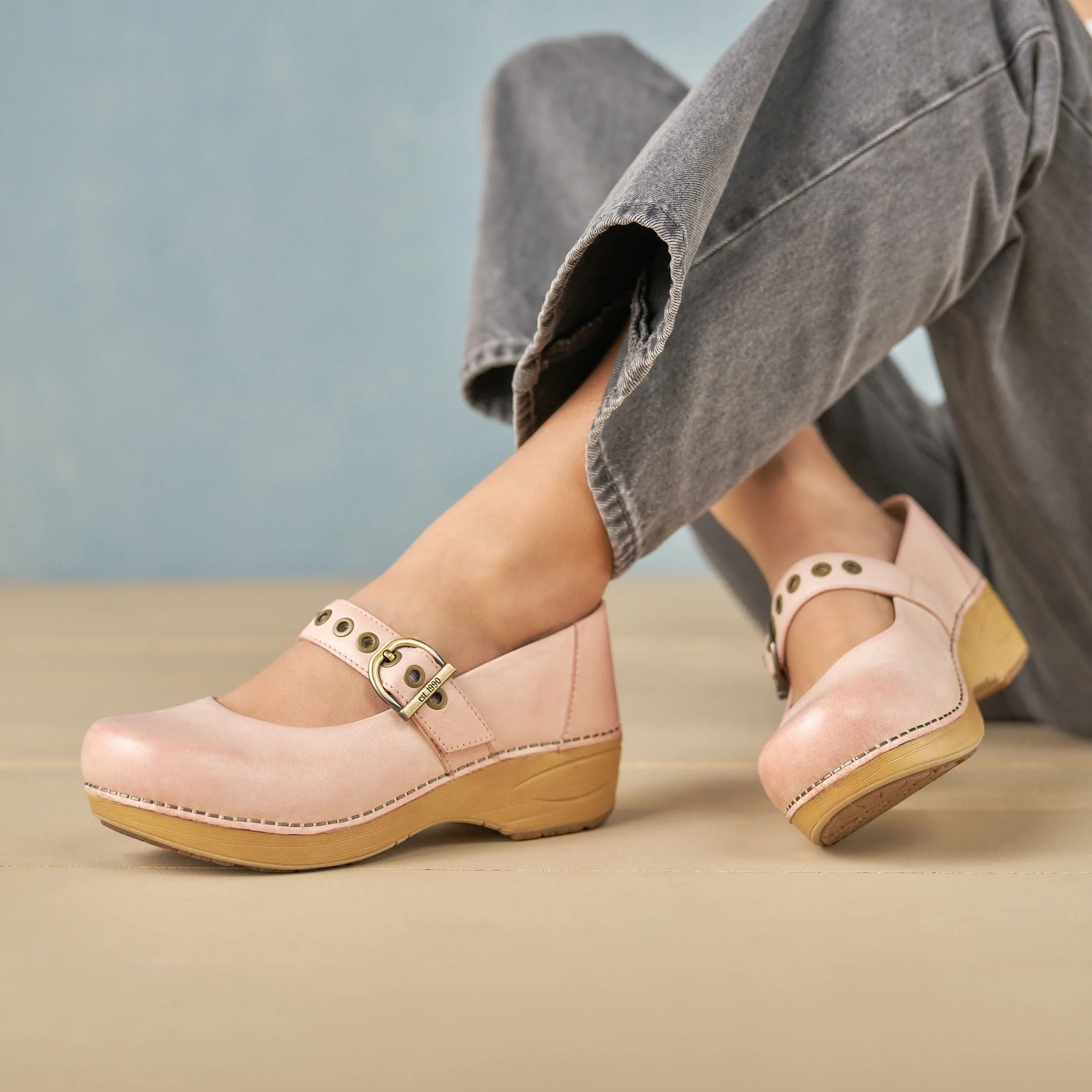 XP 2.0 Mary Jane Clog Pink Leather - Image 2